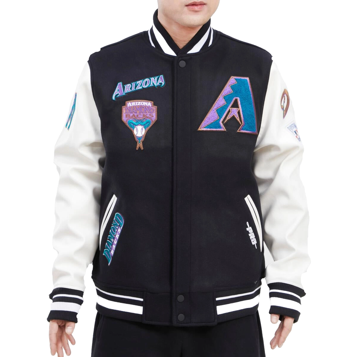 Arizona-Diamondbacks-Pro-Standard-Wool-Leather-Varsity-Jacket-leather moto1