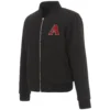 Arizona-Diamondbacks-Reversible-Fleece-Black-Varsity-Jacket-leather moto 1