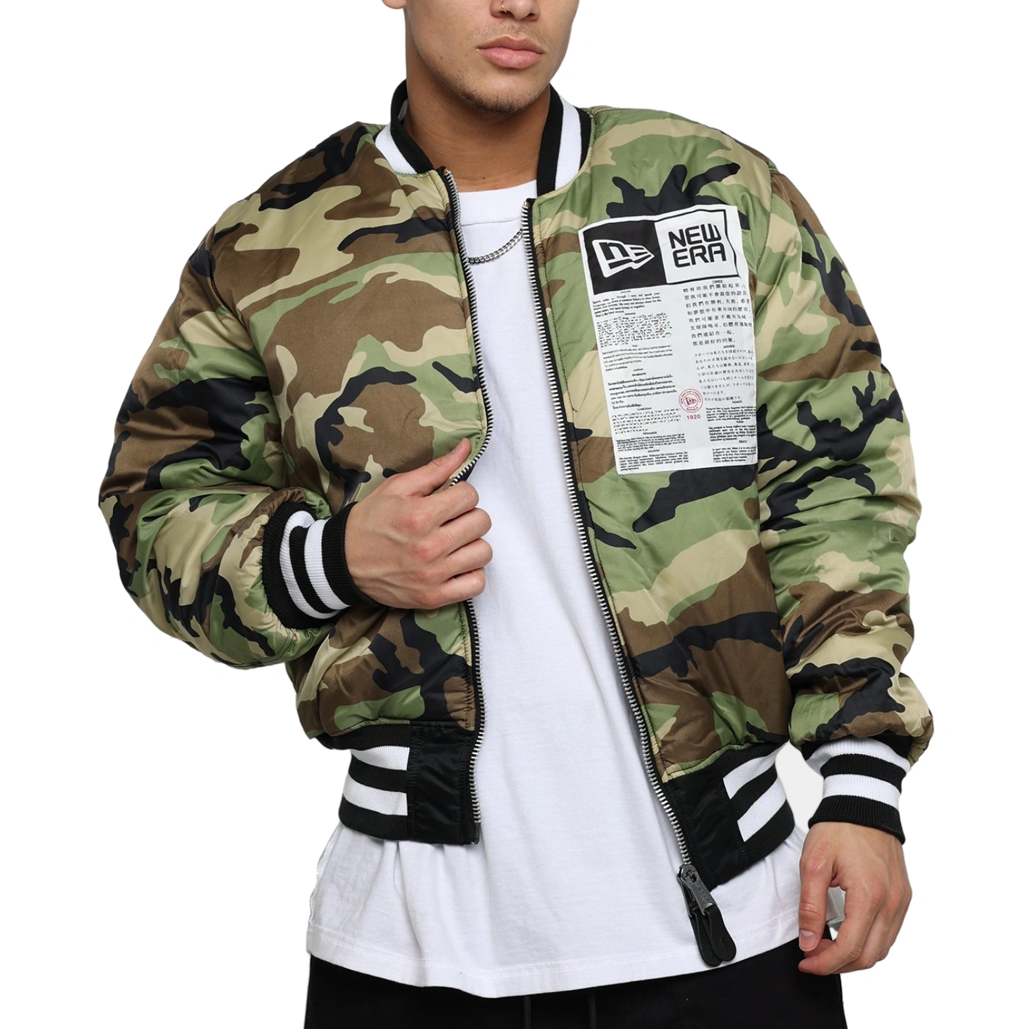 Arizona-Diamondbacks-Reversible-Full-Zip-Bomber-Black-Varsity-Jacket-leather moto 2
