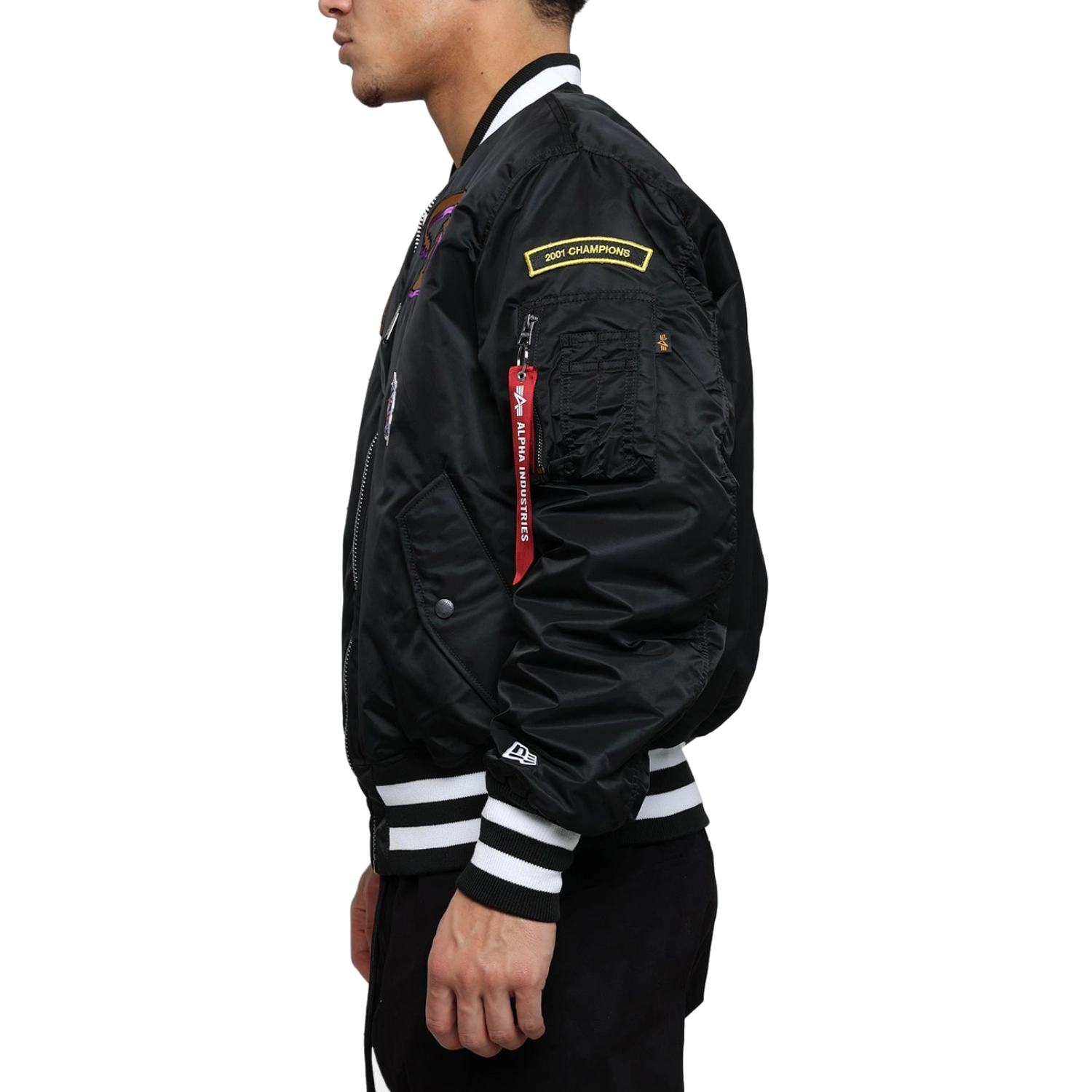 Arizona-Diamondbacks-Reversible-Full-Zip-Bomber-Black-Varsity-Jacket-leather moto 4
