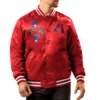 Arizona-Diamondbacks-Starter-Full-Snap-Red-Satin-Varsity-Jacket-leather moto1