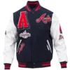 Atlanta-Braves-Baseball-Team-Players-Navy-White-Wool-Leather-Varsity-Jacket-leather moto 1