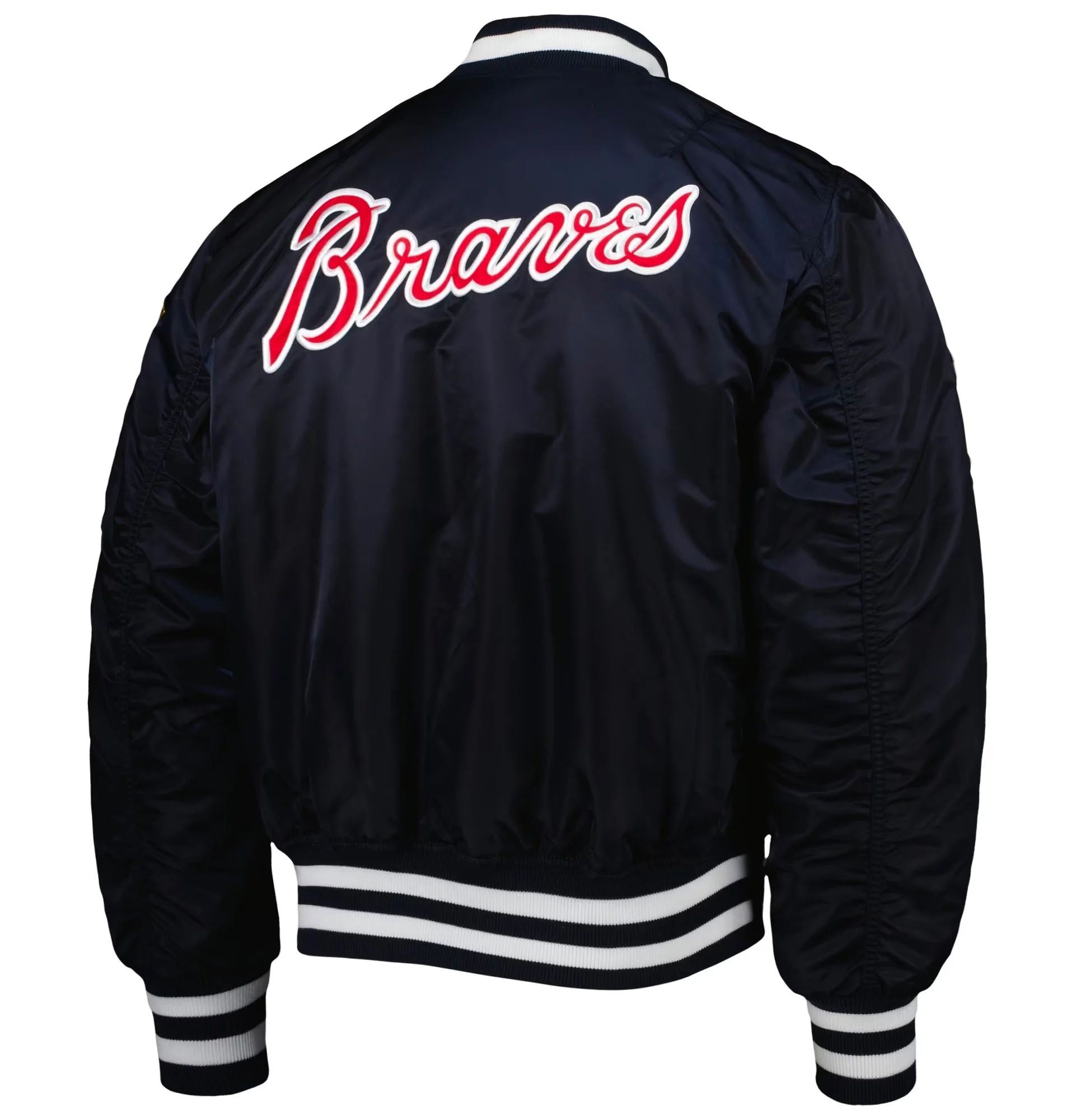 Atlanta-Braves-New-Era-X-Reversible-Full-Zip-Bomber-Varsity-Jacket-leather moto 4