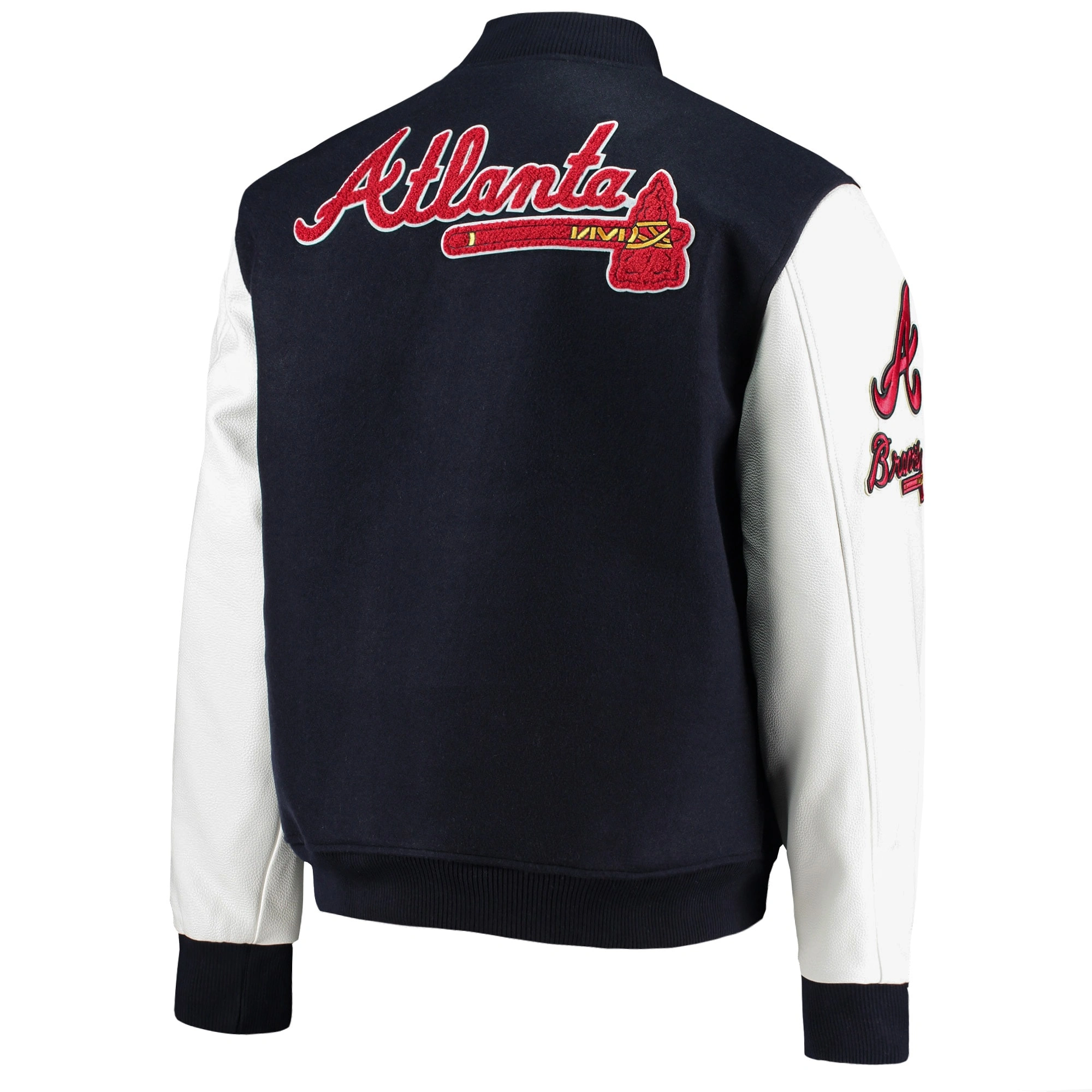 Atlanta-Braves-Pro-Standard-Wool-Leather-Varsity-Logo-Jacket-leather moto 2
