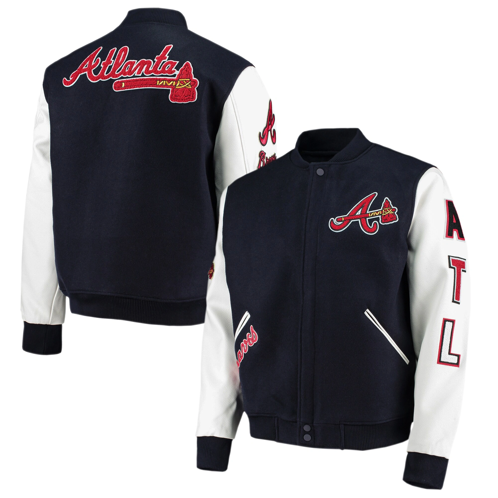Atlanta-Braves-Pro-Standard-Wool-Leather-Varsity-Logo-Jacket-leather moto 3