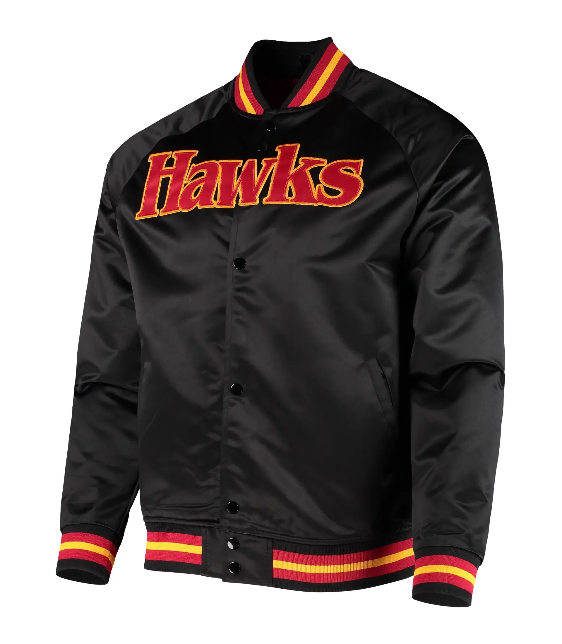 Atlanta-Hawks-Classic-Rib-Satin-Varsity-Black-Jacket-LeatherMoto