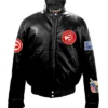 Atlanta-Hawks-Jeff-Hamilton-Full-Black-Leather-Puffer-Jacket-LeatherMoto