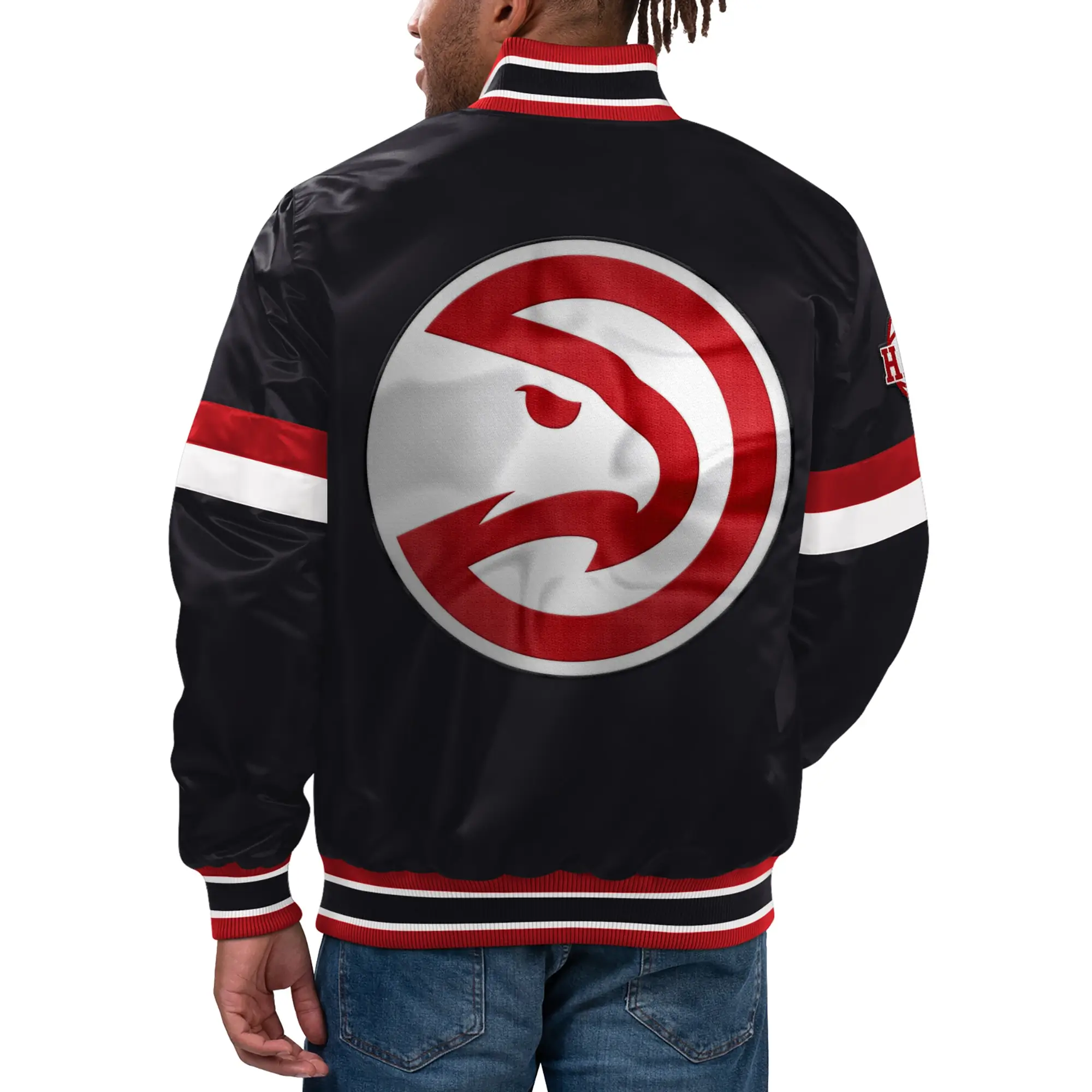 Atlanta-Hawks-Satin-Varsity-Black-Jacket-LeatherMoto