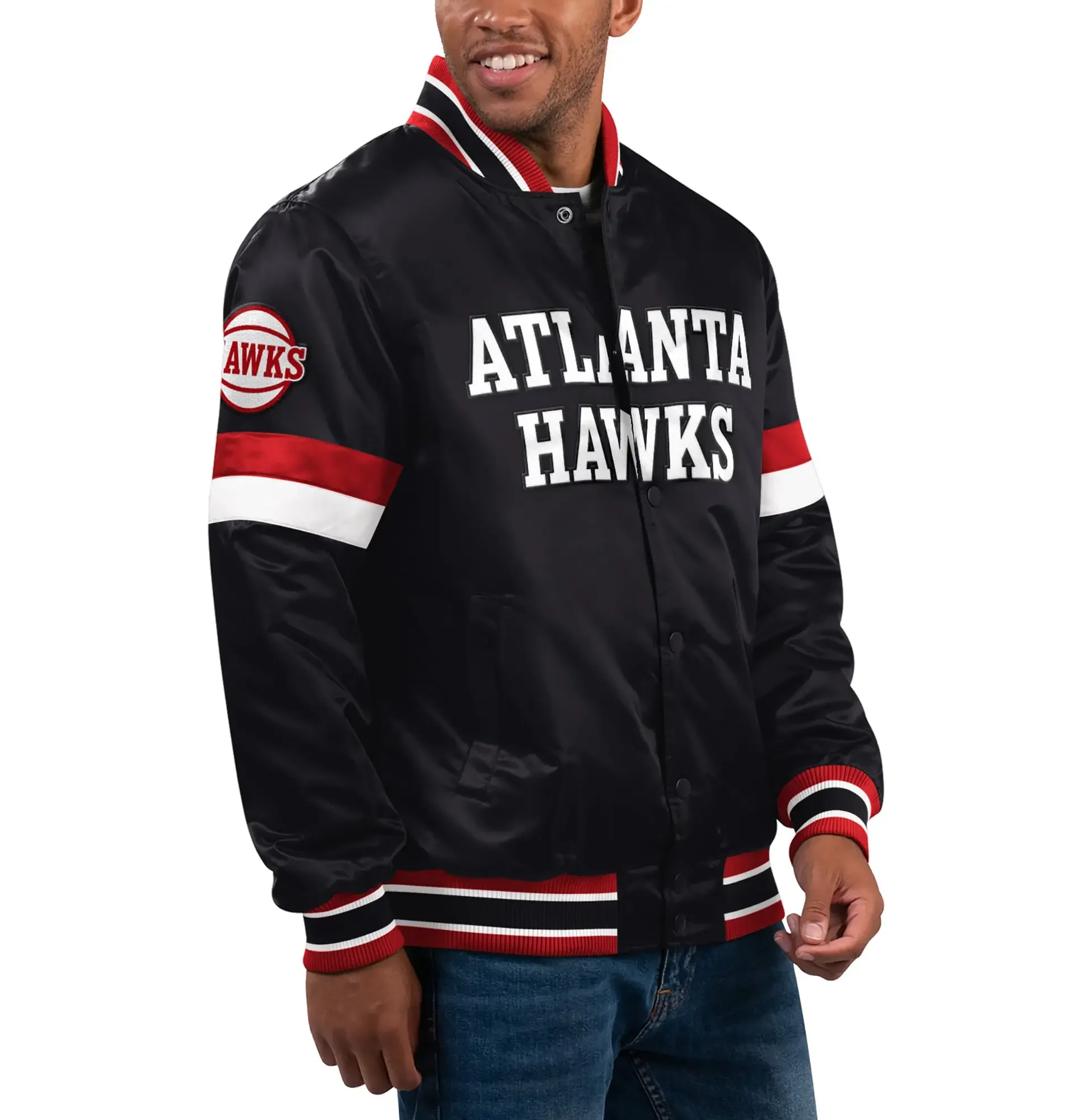 Atlanta-Hawks-Satin-Varsity-Black-Jacket-LeatherMoto