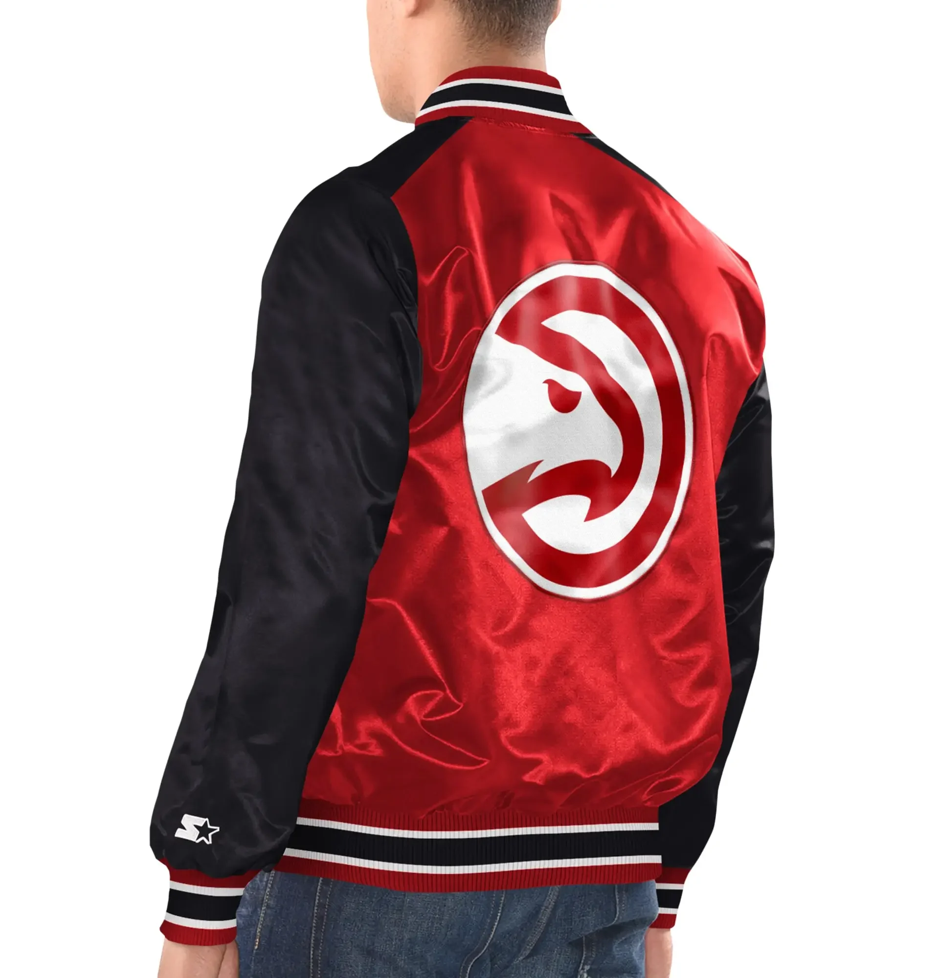 Atlanta-Hawks-Satin-Varsity-Jacket-Red-Black-LeatherMoto