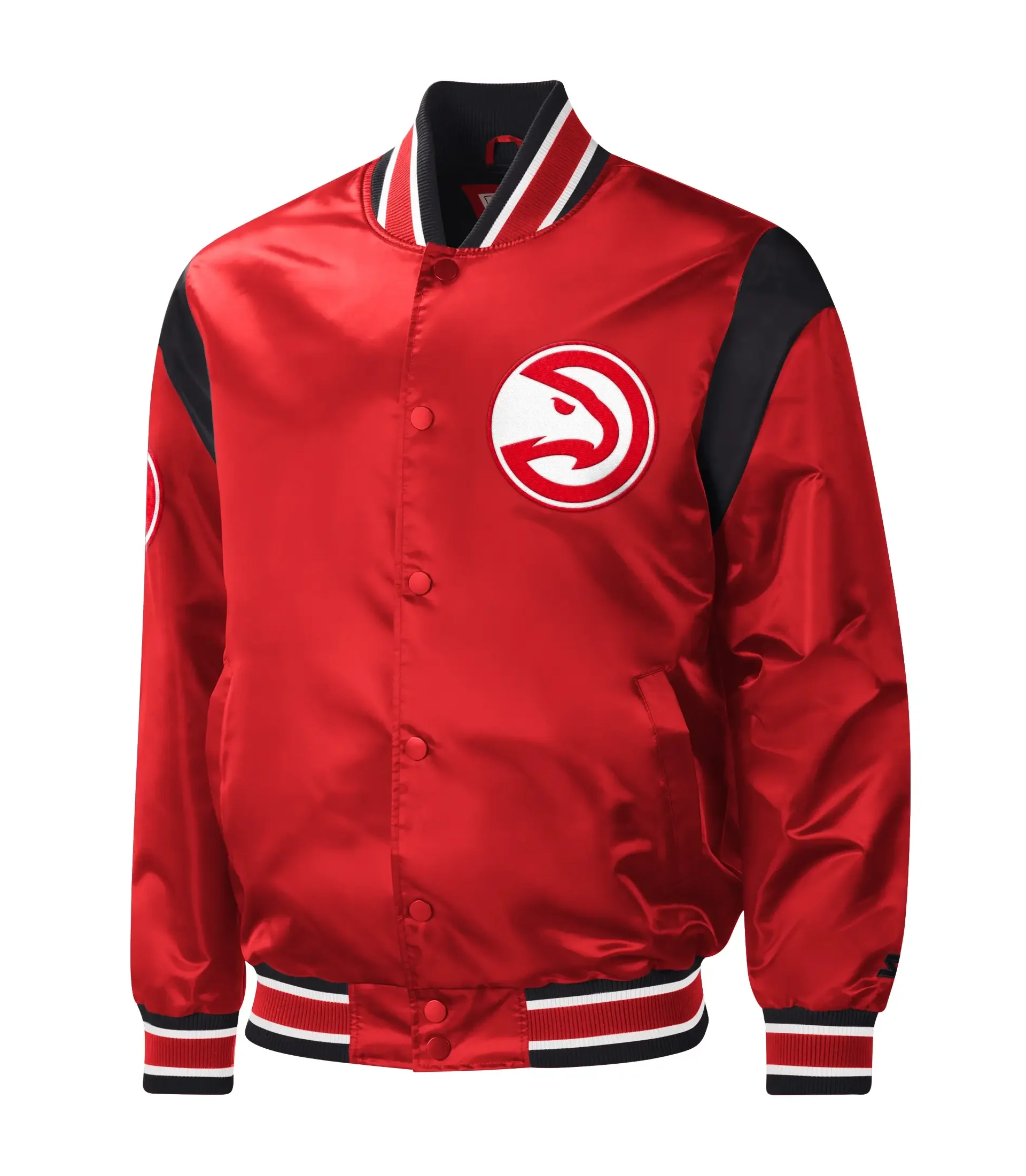 Atlanta-Hawks-Satin-Varsity-Red-Jacket-LeatherMoto