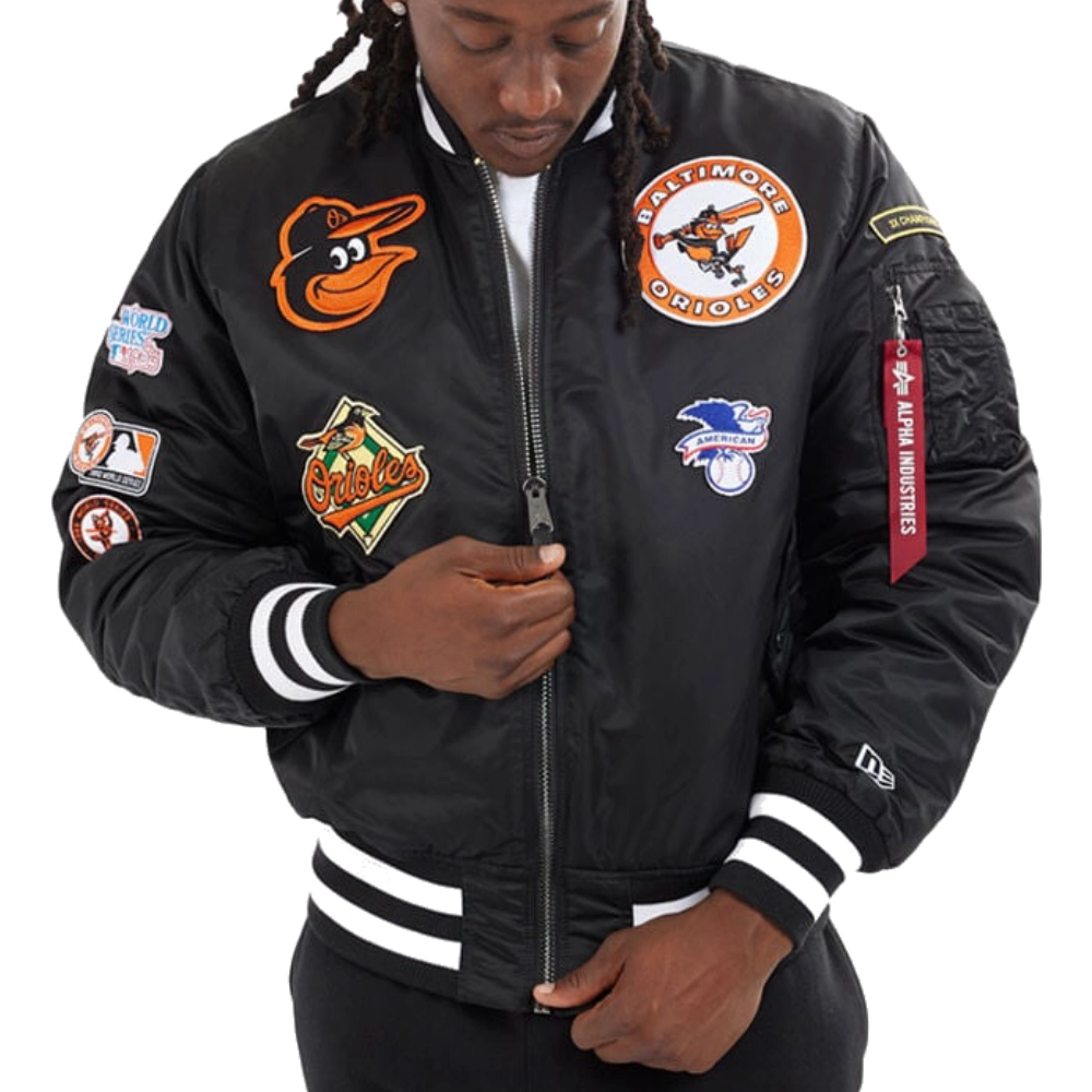 Baltimore-Orioles-MA-1-Full-Zip-Bomber-Varsity-Reversible-Jacket-leather moto 5