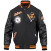 Baltimore-Orioles-Mans-Retro-Classic-Black-Wool-Leather-Varsity-Jacket-leather moto 1