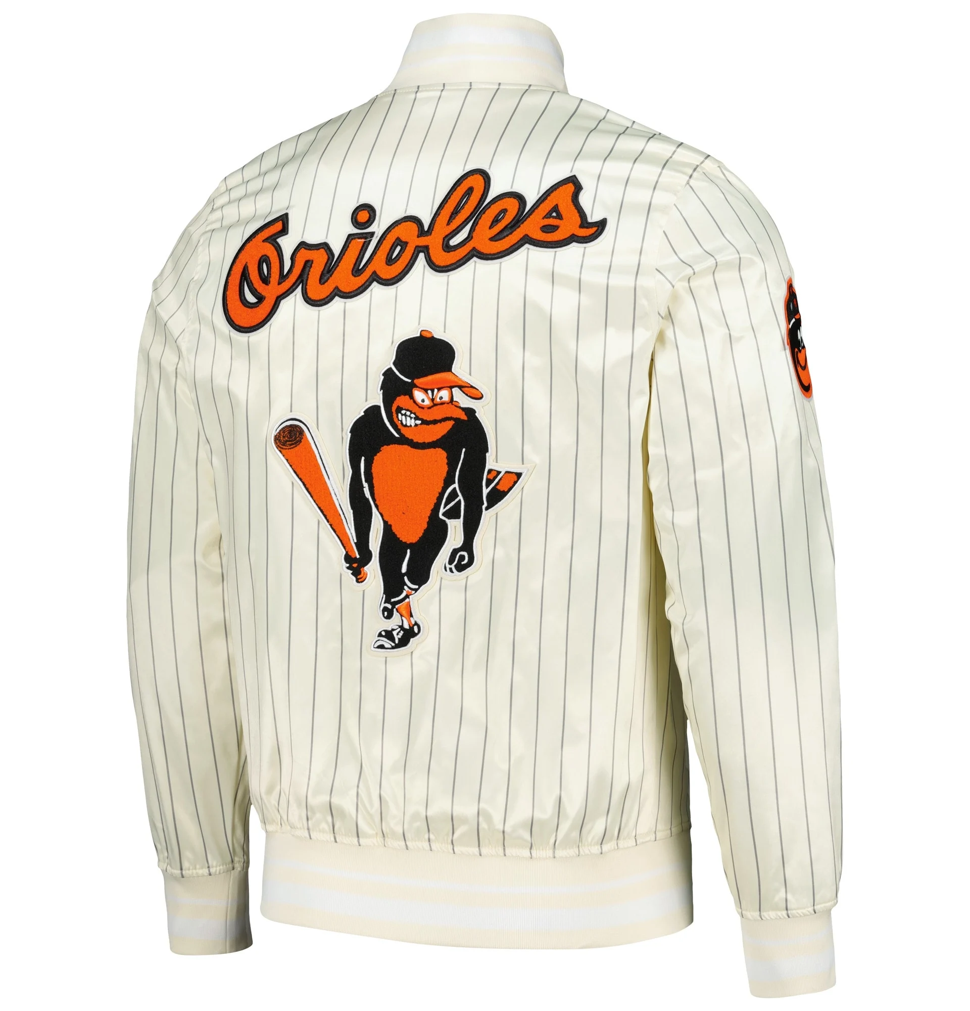 Baltimore-Orioles-Pro-Standard-Cream-Cooperstown-Pinstripe-Full-Snap-Satin-Varsity-Jacket-leather moto2