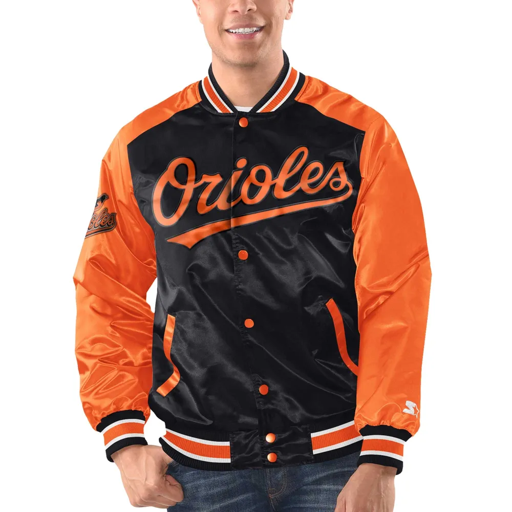 Baltimore-Orioles-Starter-Black-Orange-Full-Snap-Satin-Varsity-Jacket-LeatherMoto (1)