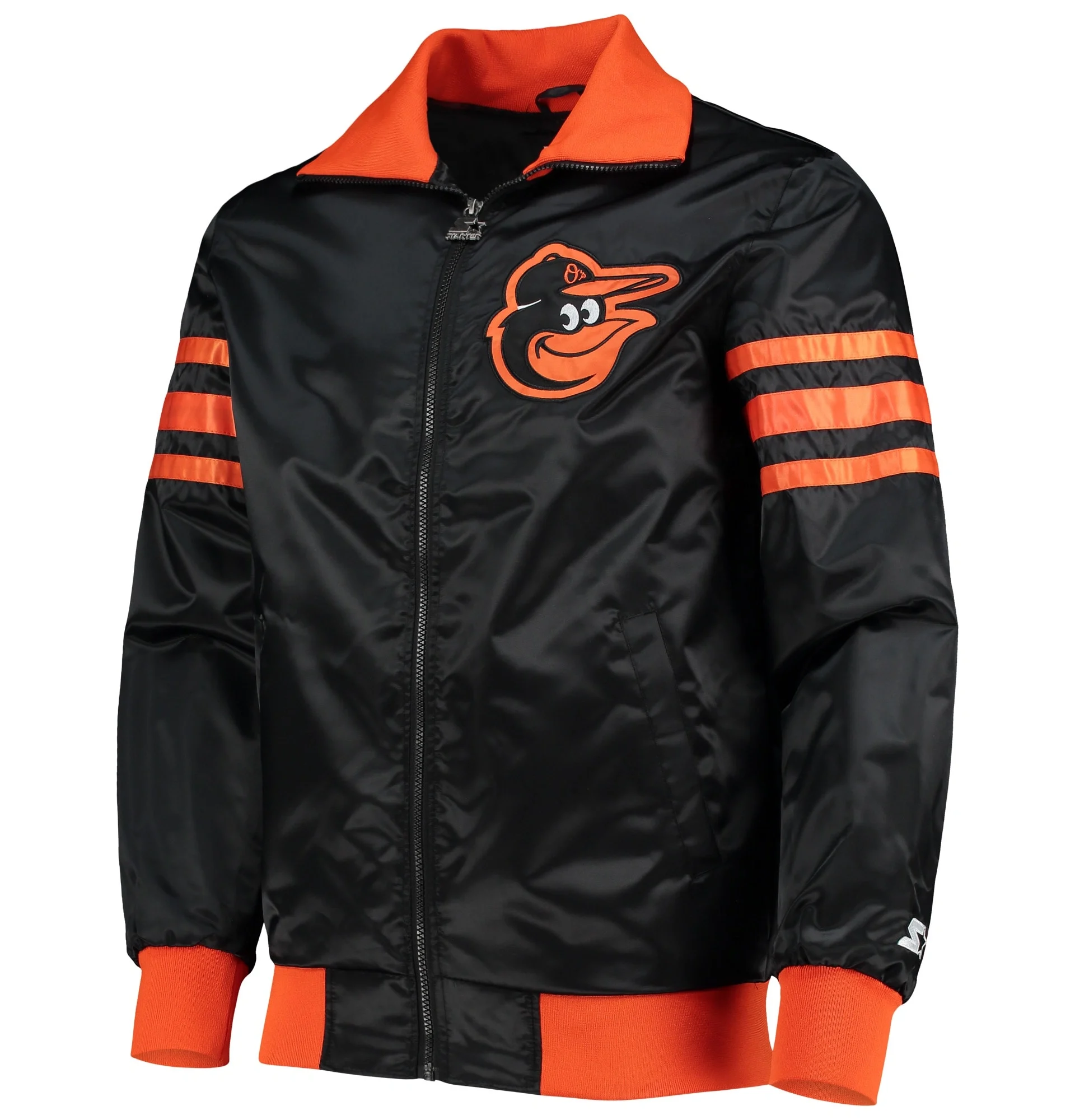 Baltimore-Orioles-Starter-The-Captain-II-Full-Zip-Black-Varsity-Jacket-LeatherMoto (2)