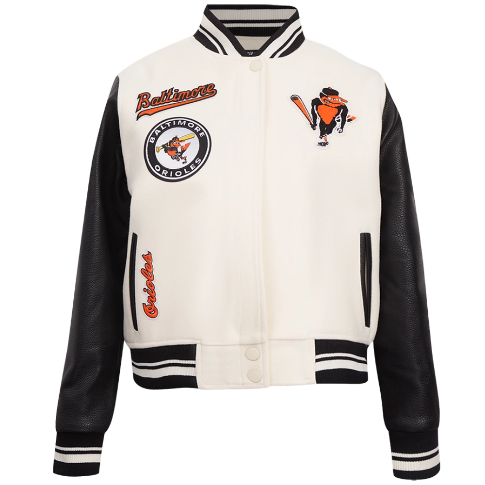 Baltimore-Orioles-Womens-Retro-Classic-Wool-Leather-Varsity-Jacket-leather moto 1