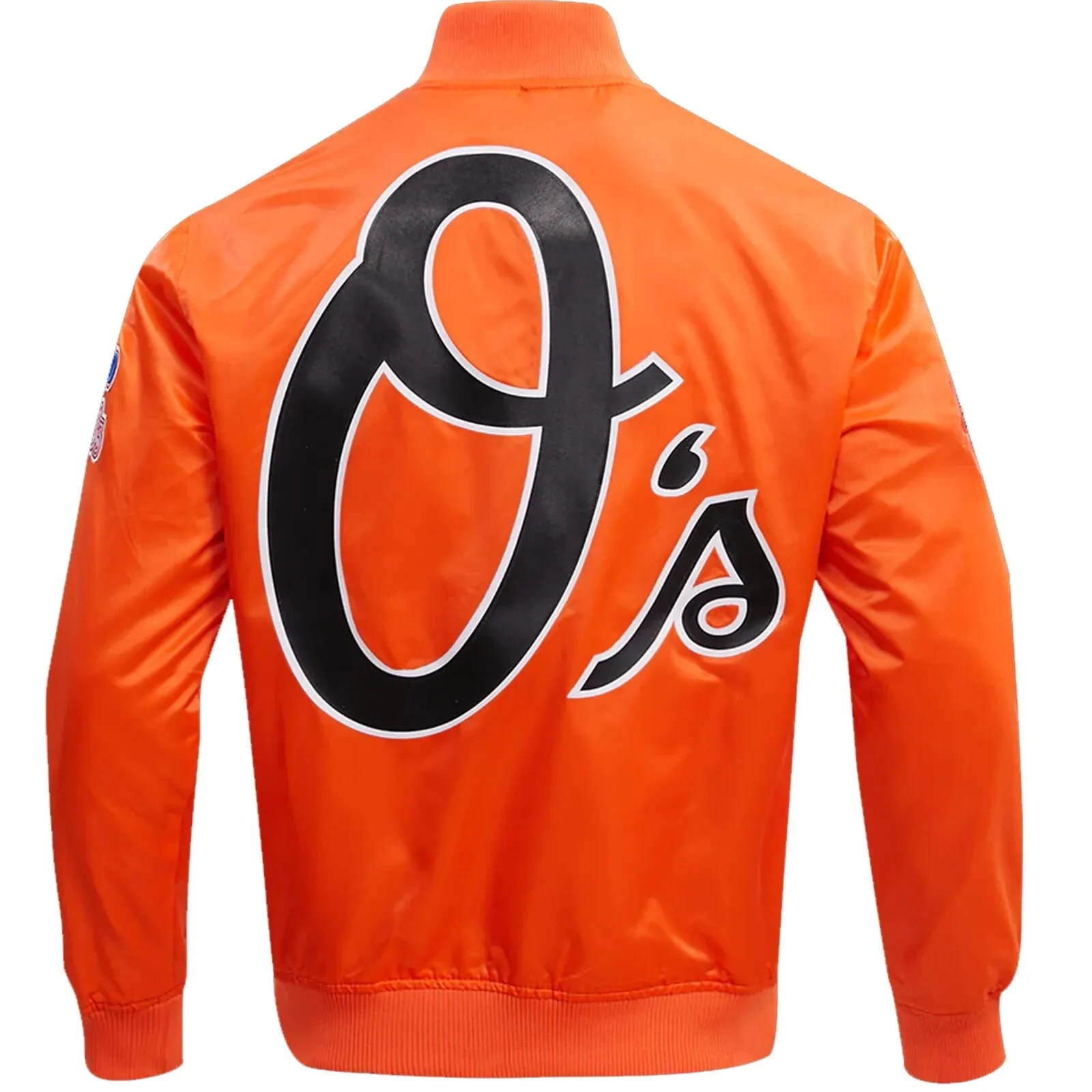 Baltimore-Orioles-World-Series-Orange-Baseball-Satin-Varsity-Jacket-leather moto 2