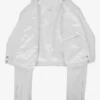 Blanca Edge Women's White Cropped Leather Biker Jacket (5)