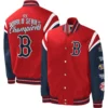 Boston Red Sox G-III Sports by Carl Banks Full Snap Satin Varsity Jacket