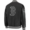 Boston-Red-Sox-G-III-Sports-by-Carl-Banks-Power-Play-Wool-Leather-Varsity-Jacket-leather moto 1