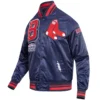 Boston-Red-Sox-Pro-Standard-Full-Snap-Satin-Varsity-Navy-Jacket-1 LeatherMoto