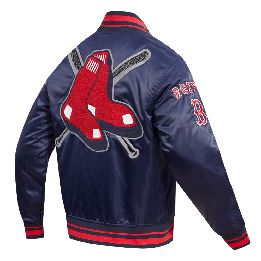 Boston-Red-Sox-Pro-Standard-Full-Snap-Satin-Varsity-Navy-Jacket-3 LeatherMoto