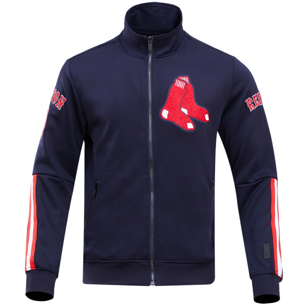Boston-Red-Sox-Pro-Standard-Full-Zip-Polyester-Varsity-Navy-Jacket leather moto1