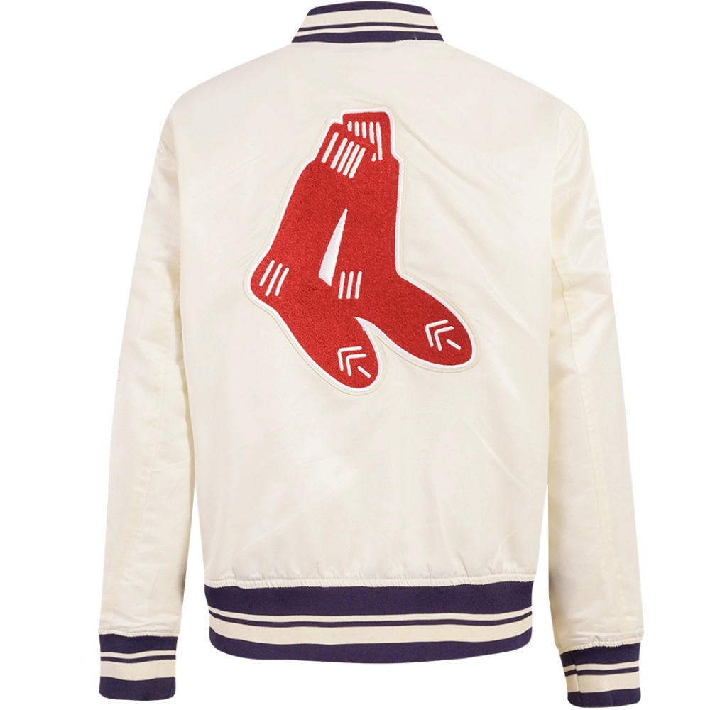 Boston-Red-Sox-Pro-Standard-Retro-Classic-Rib-knitted-Satin-Varsity-Jacket- leather moto2