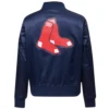 Boston-Red-Sox-Pro-Standard-Team-Players-Full-Snap-Satin-Varsity-Navy-Jacket-leather moto 2