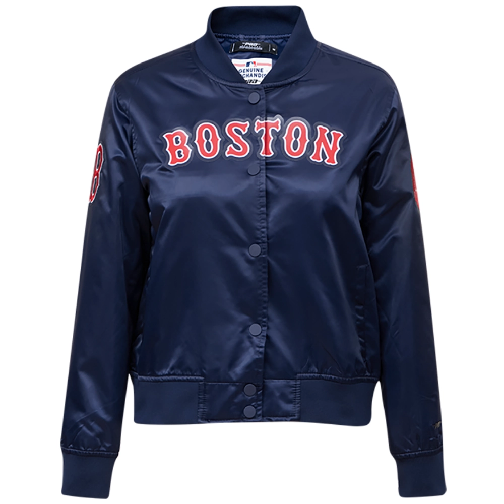 Boston-Red-Sox-Pro-Standard-Team-Players-Full-Snap-Satin-Varsity-Navy-Jacket-leather moto1