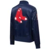 Boston-Red-Sox-Pro-Standard-Team-Players-Full-Snap-Satin-Varsity-Navy-Jacket-leather moto3