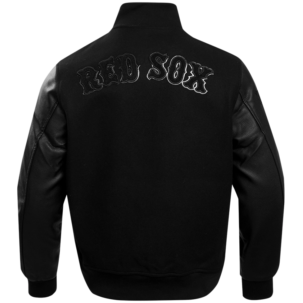 Boston-Red-Sox-Pro-Standard-Triple-Black-Wool-Leather-Varsity-Jacket-leather moto2