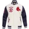 Boston-Red-Sox-Pro-Standard-Wool-Leather-Varsity-Jacket-Cream-Black-leather moto 1