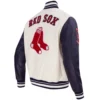 Boston-Red-Sox-Pro-Standard-Wool-Leather-Varsity-Jacket-Cream-Black-leather moto 4