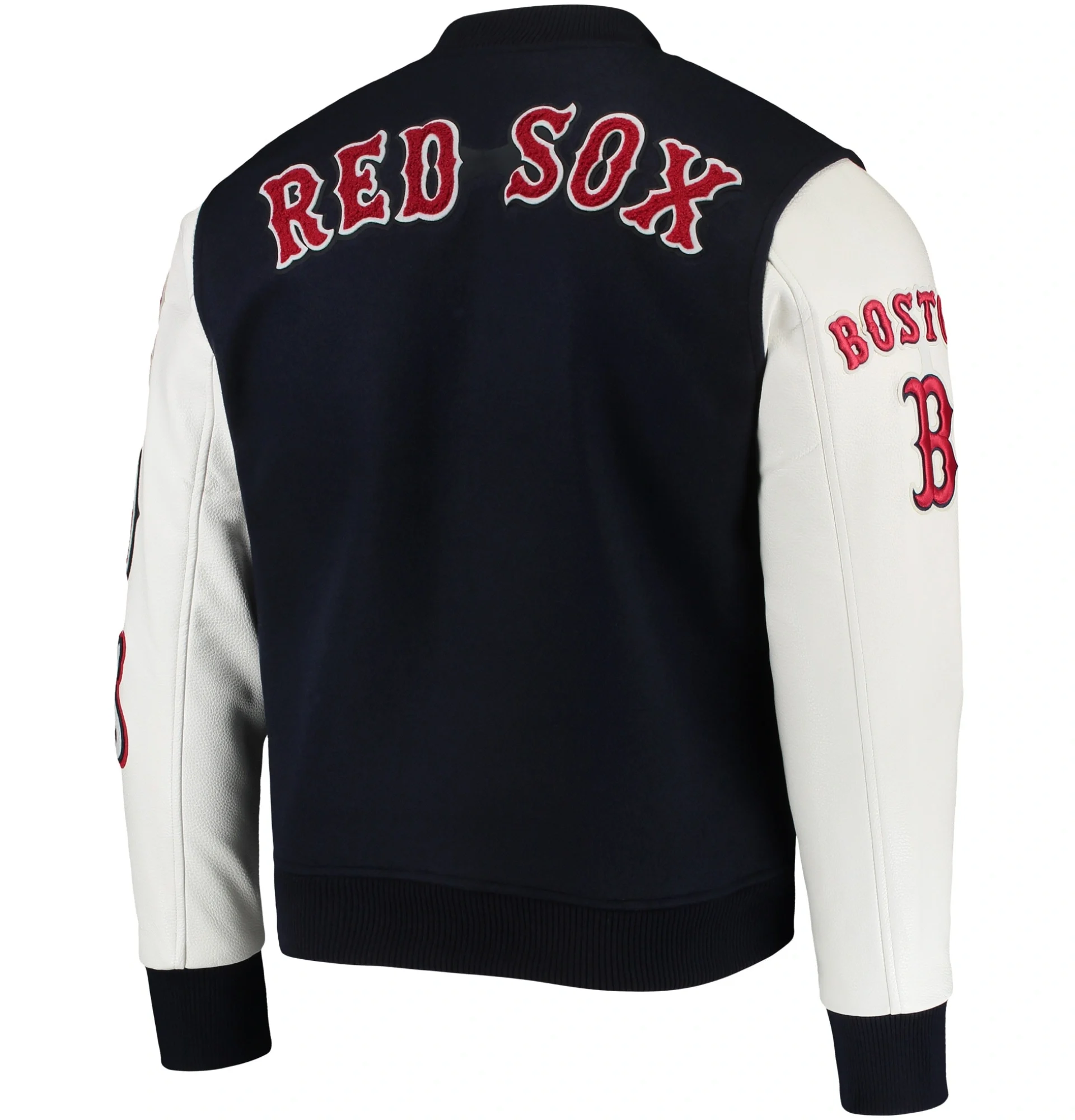 Boston-Red-Sox-Pro-Standard-Wool-Leather-Varsity-Jacket-Navy-White-leather moto 2