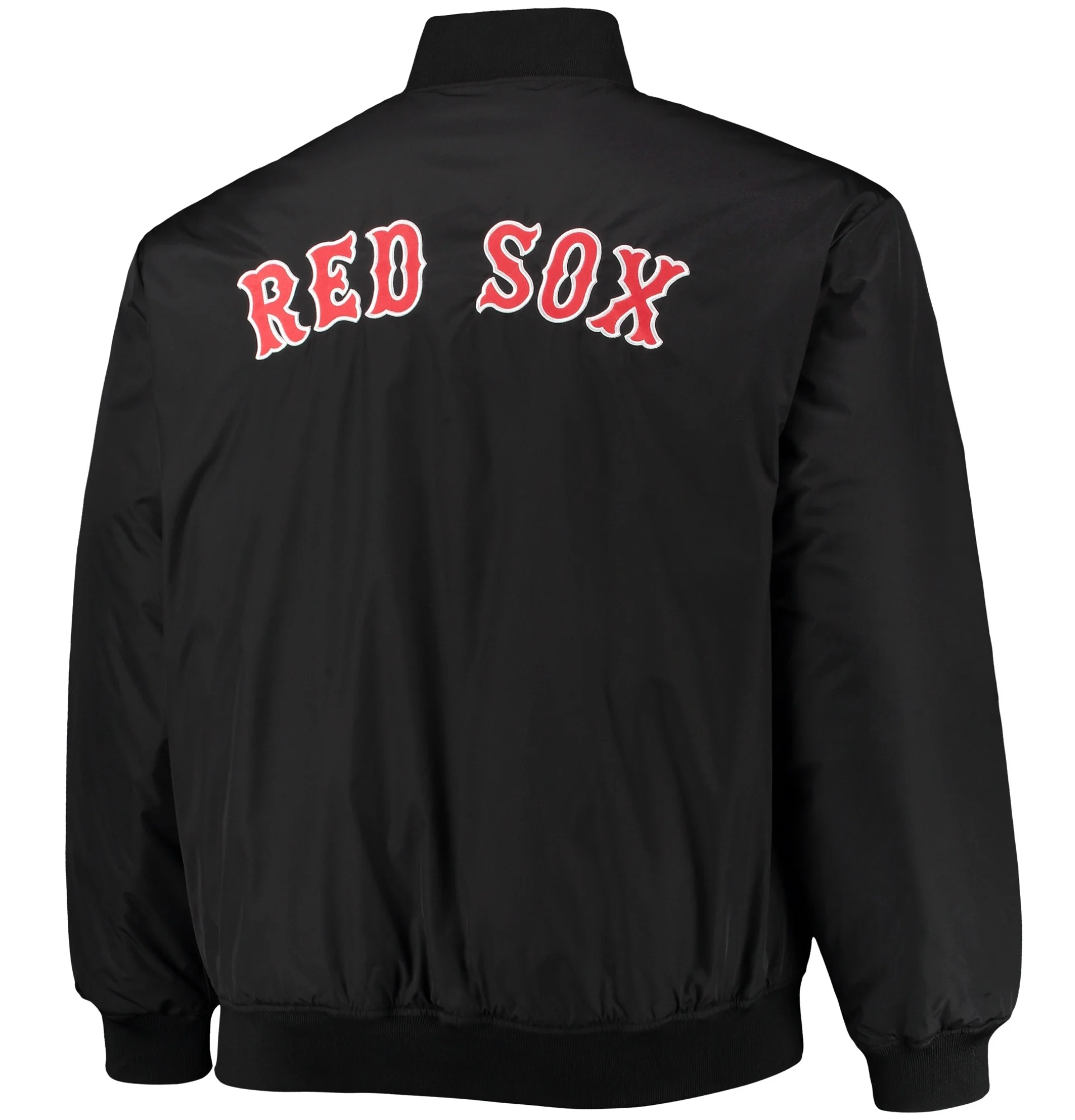 Alternative view of Boston Red Sox Reversible Full Zip Satin Varsity Jacket White Black