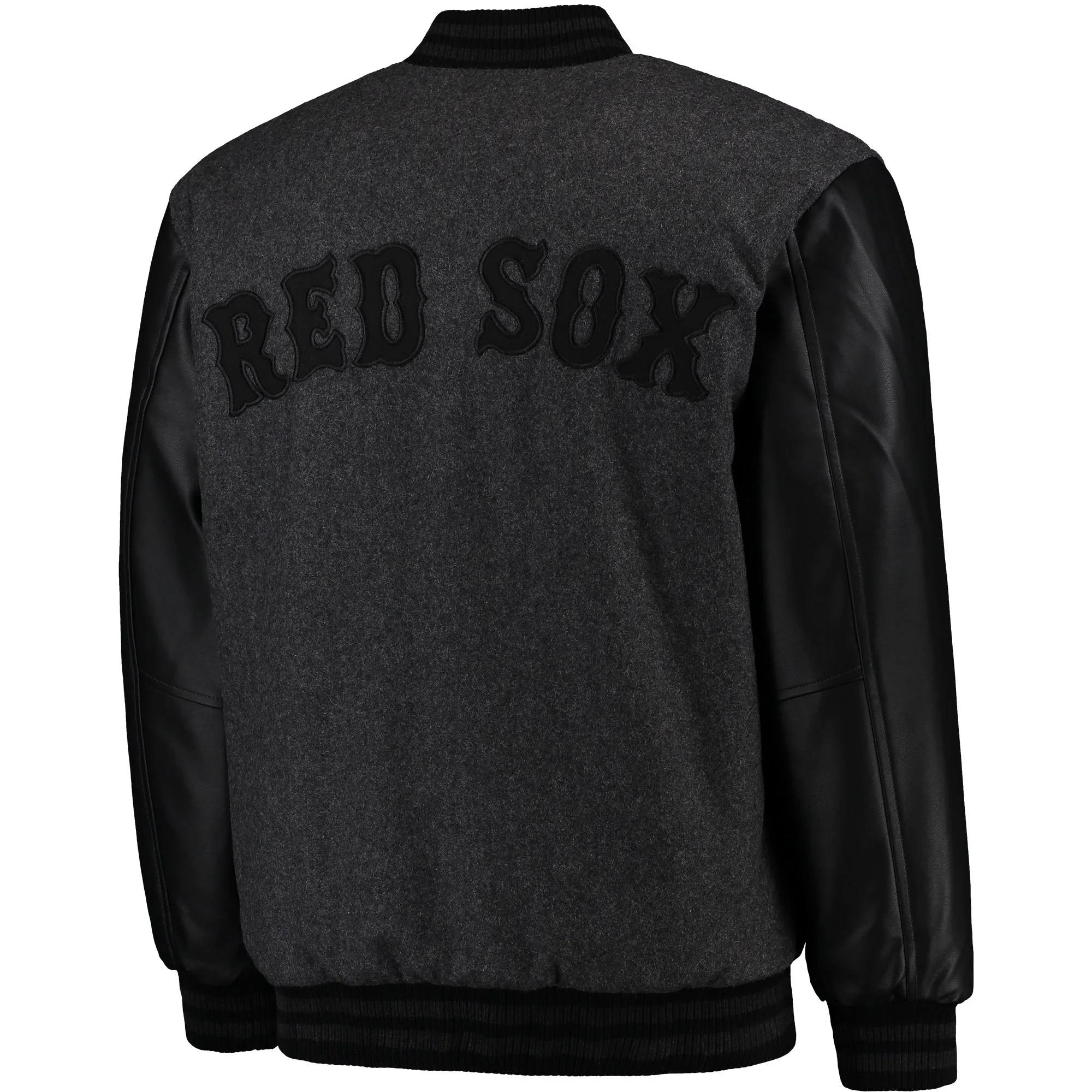 Boston-Red-Sox-Reversible-Wool-Leather-Varsity-Jacket-leather moto 2