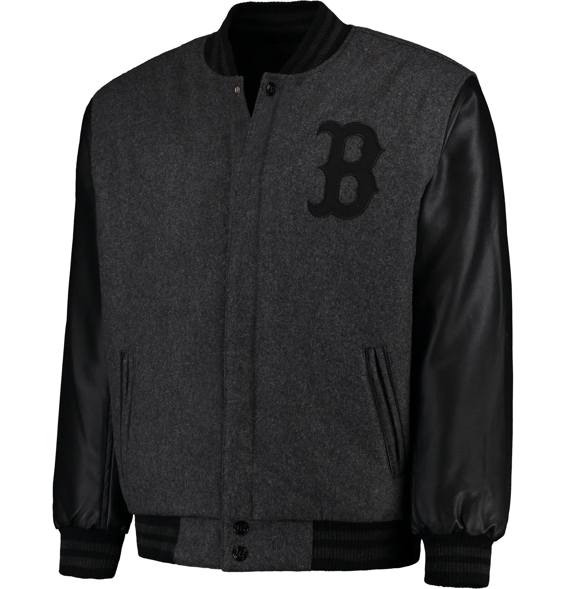 Boston-Red-Sox-Reversible-Wool-Leather-Varsity-Jacket-leather moto 1