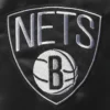Brooklyn Nets 75th Anniversary Satin Varsity Jacket - Gray & Black Color Block Edition By LeatherMoto (3)