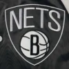 Brooklyn-Nets-Starter-Point-Guard-Full-Snap-Black-White-Satin-Varsity-Jacket-LeatherMoto