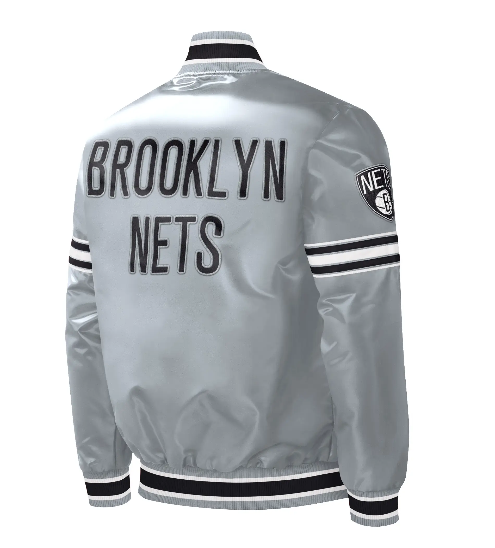 Brooklyn-Nets-Starter-Slider-Gray-Satin-Varsity-Jacket-2