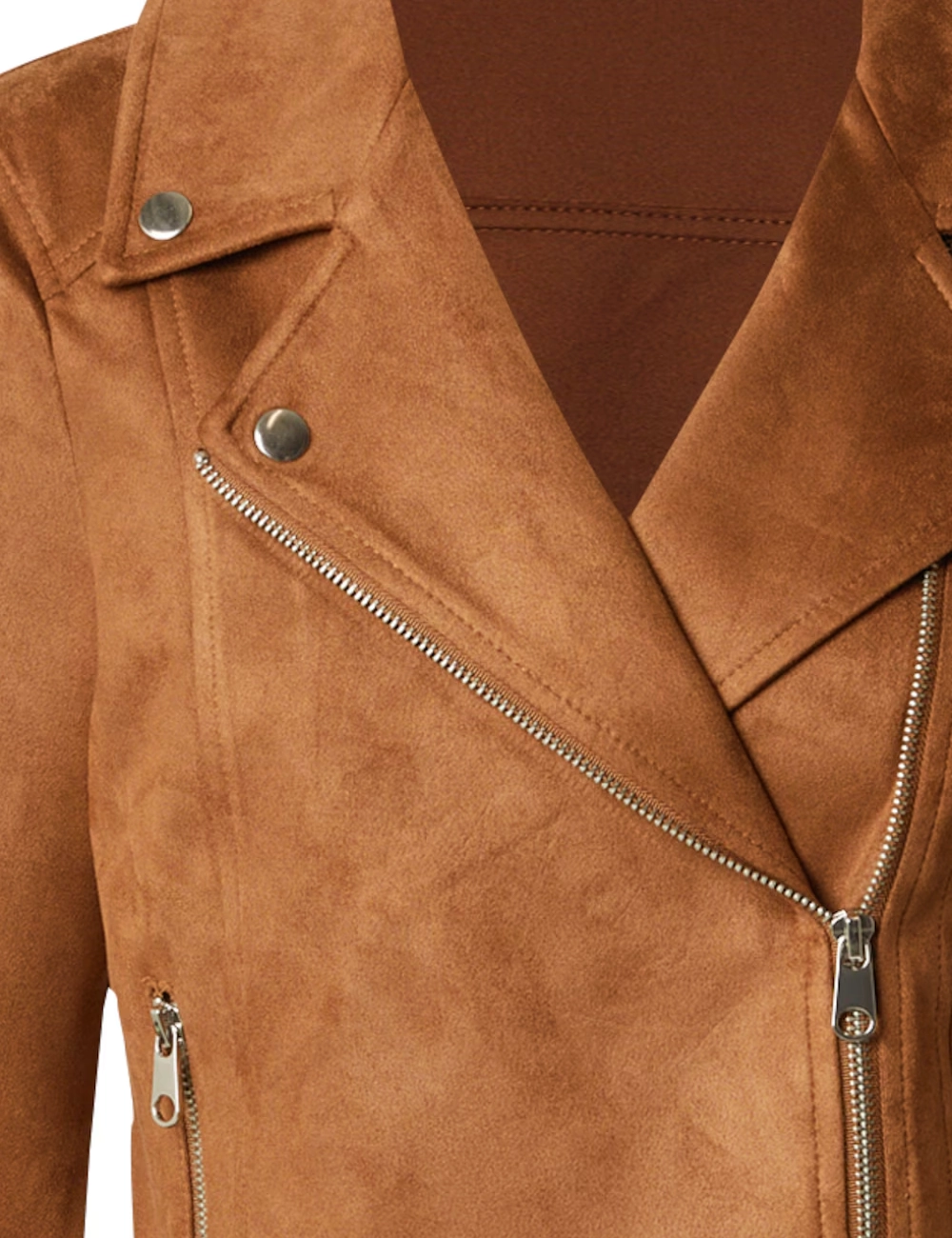 Caramel Shield Women Leather Moto Jacket (2)