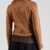 Caramel Shield Women Leather Moto Jacket (6)