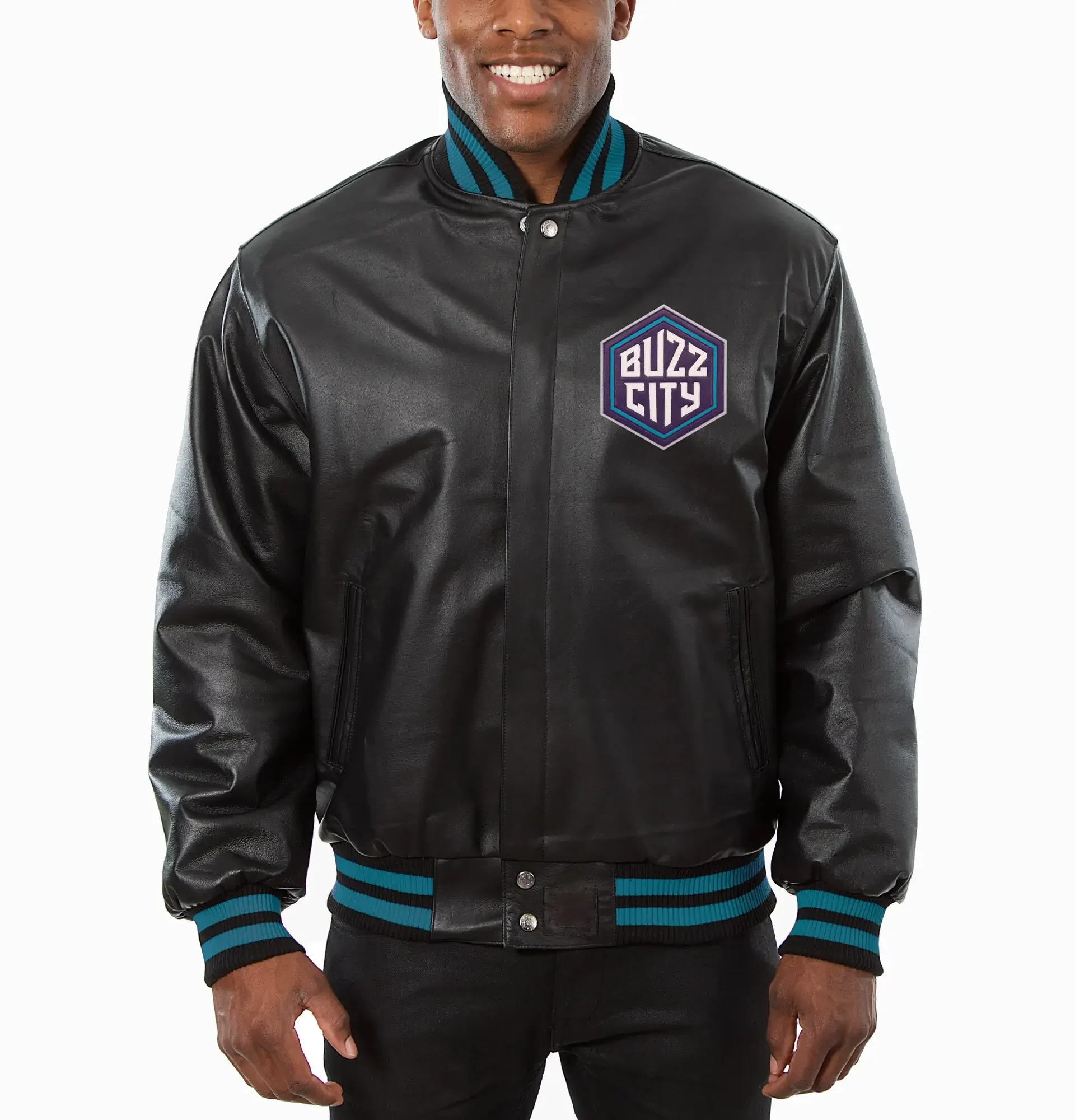 Charlotte-Hornets-Varsity-Jacket-Black-Leather-LeatherMoto