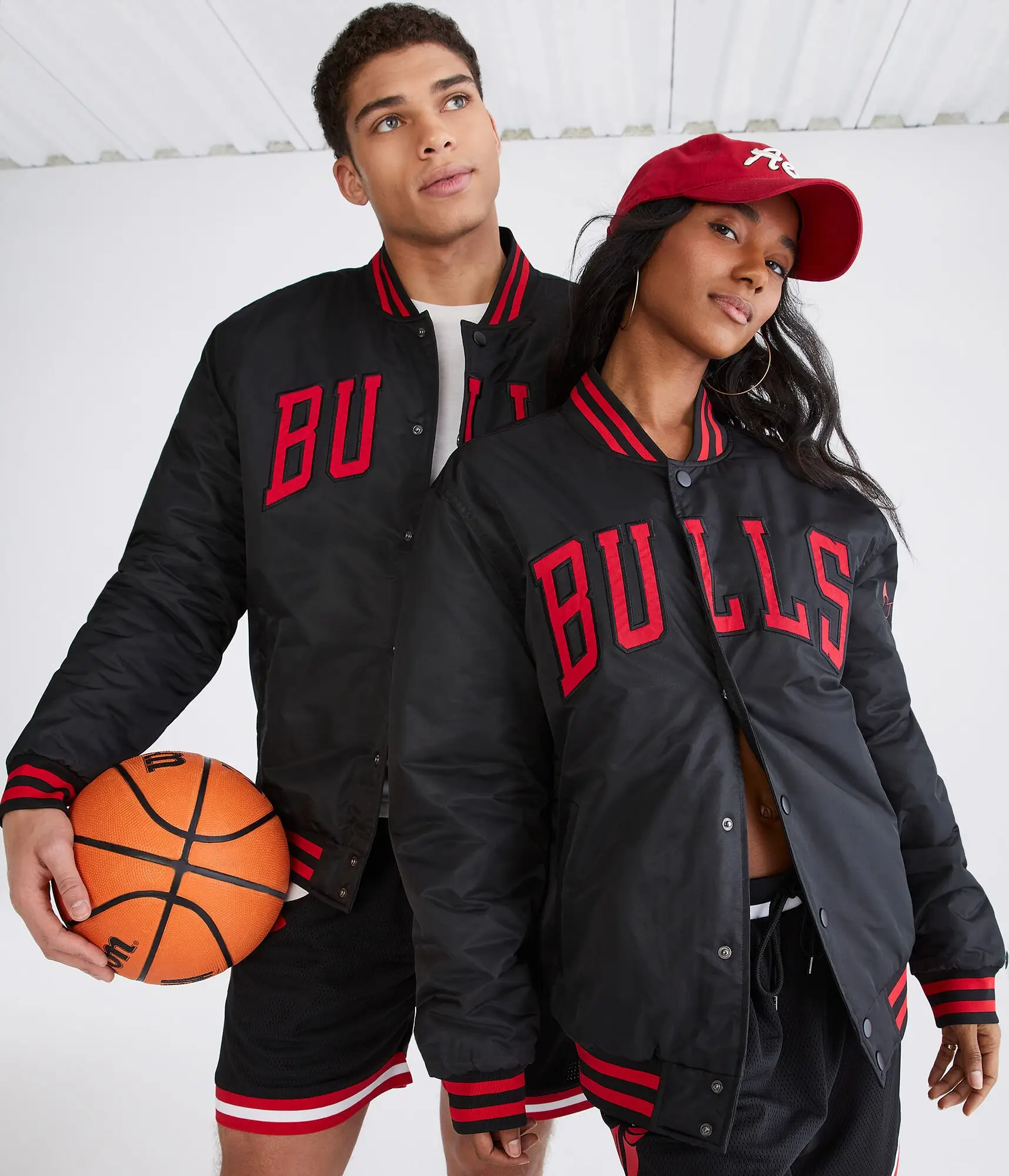 Chicago-Bulls-Bomber-Couple-Black-Varsity-Jacket-LeatherMoto