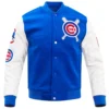 Chicago-Cubs-Full-Snap-Wool-Leather-Blended-Logo-Varsity-Jacket-leather moto 1