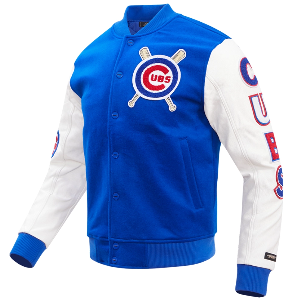 Chicago-Cubs-Full-Snap-Wool-Leather-Blended-Logo-Varsity-Jacket- leather moto 3