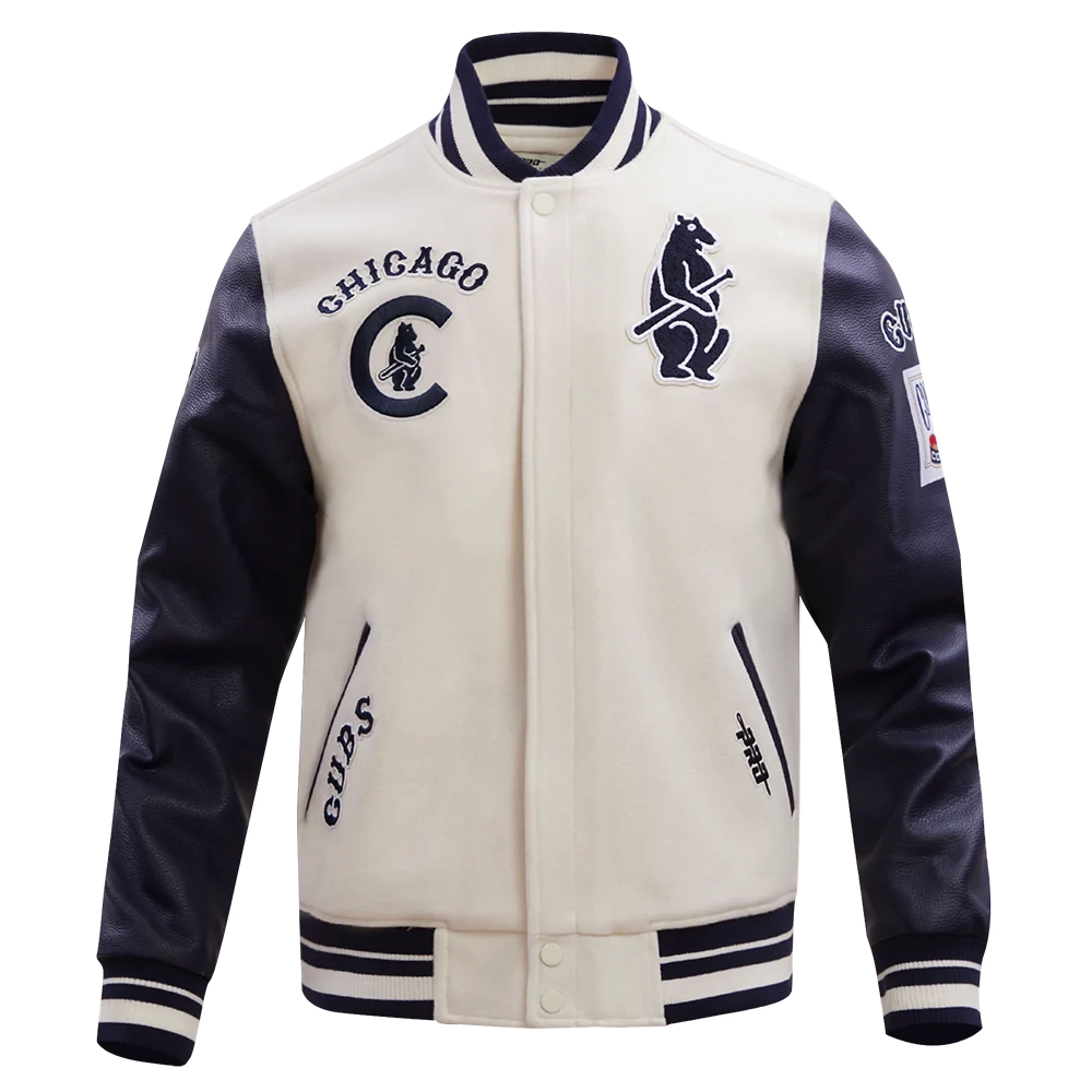 Chicago-Cubs-Script-Retro-Classic-Rib-knitted-Wool-Leather-Varsity-Jacket-leather moto 1