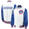 Chicago-Cubs-Starter-The-Legend-Full-Snap-Satin-Varsity-Jacket-White-Blue-leather moto 3